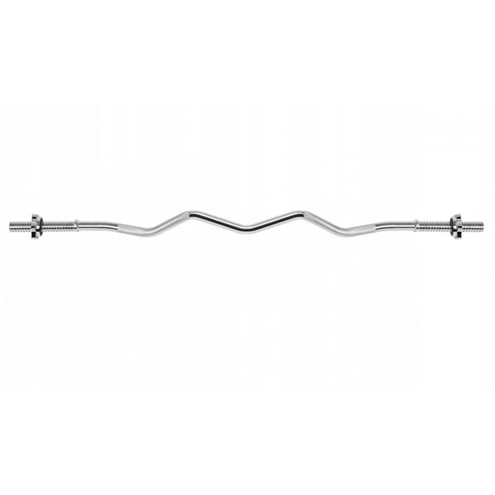 Гриф для штанги Newt W-подібний 1,2 м Металік (ML-144-K-56)