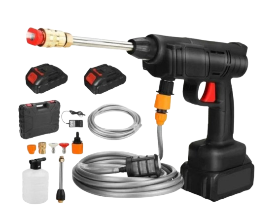 Мийка високого тиску акумуляторна для авто в кейсі з акумуляторами 2 шт. 48V/шланг 5 м (28576669)