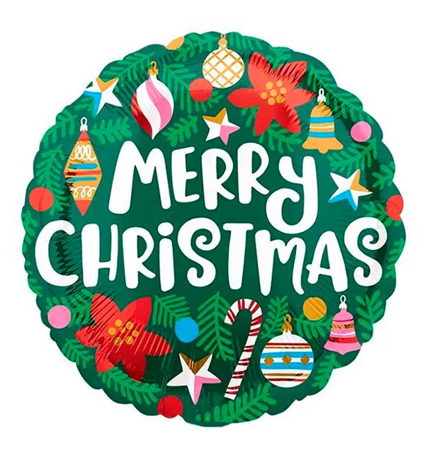Воздушный шар Merry Christmas 45 см (13420390)