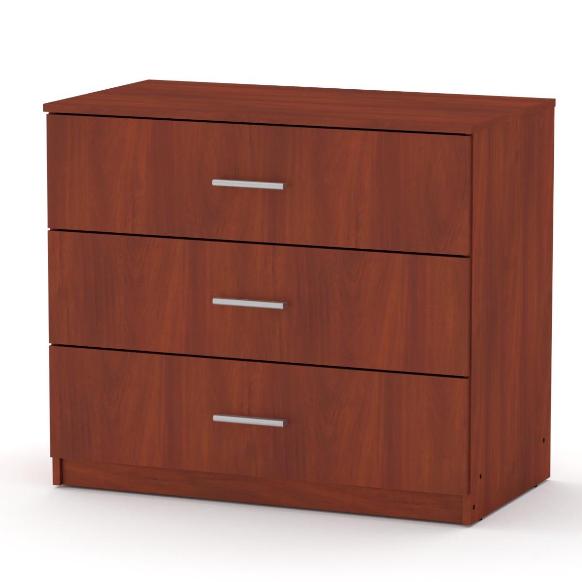 Комод Компаніт 3Б з 3 довгими ящиками 91х78,2х49,3 см з ЛДСП Яблуня