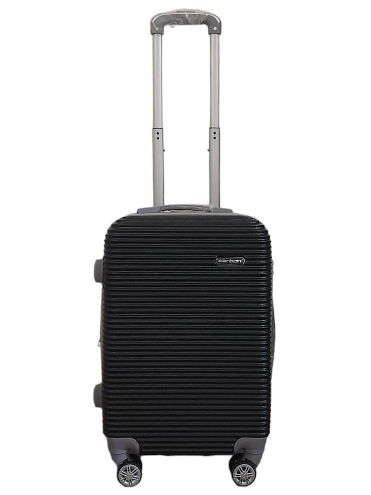 Чемодан маленький под ручную кладь Carbon 0508 пластиковый S Черный Чемодан маленький под ручную кладь Carbon 0508 пластиковый S Черный