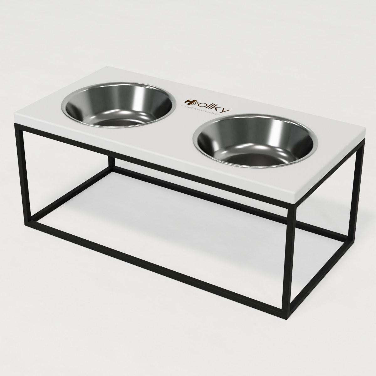 Миски на подставке для больших собак Hollky Base XL20 2х1,8 л (BXL20-522620-BLWH) - фото 9 Миски на подставке для больших собак Hollky Base XL20 2х1,8 л (BXL20-522620-BLWH) - фото 9