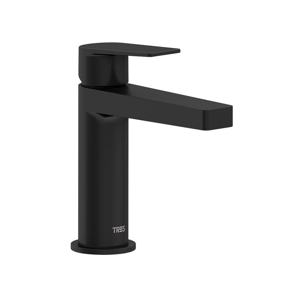 Смеситель для умывальника Tres Project 211.103.01.NM.D с донным клапаном