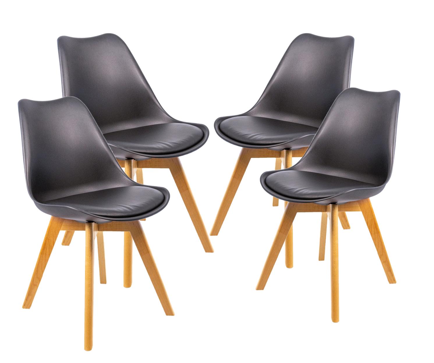 Крісло Bonro B-487 4 шт. Чорний (5054)