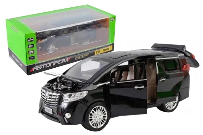 Машинка металлическая Автопром Toyota 1:24 р.29x15x11,5 см Черный (7685)