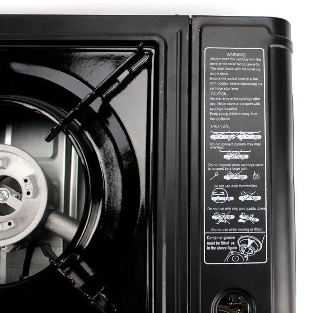 Газовая туристическая плита Happy Home BDZ-155-A с пъезоподжигом 2,3 кВт Черный (AV-BDZ155A) - фото 11 Газовая туристическая плита Happy Home BDZ-155-A с пъезоподжигом 2,3 кВт Черный (AV-BDZ155A) - фото 11