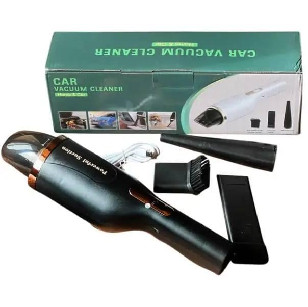 Автопылесос Саг Vacuum Cleaner Home&amp;Car аккумуляторный с 3 сменными насадками Черный (4c46d87c)