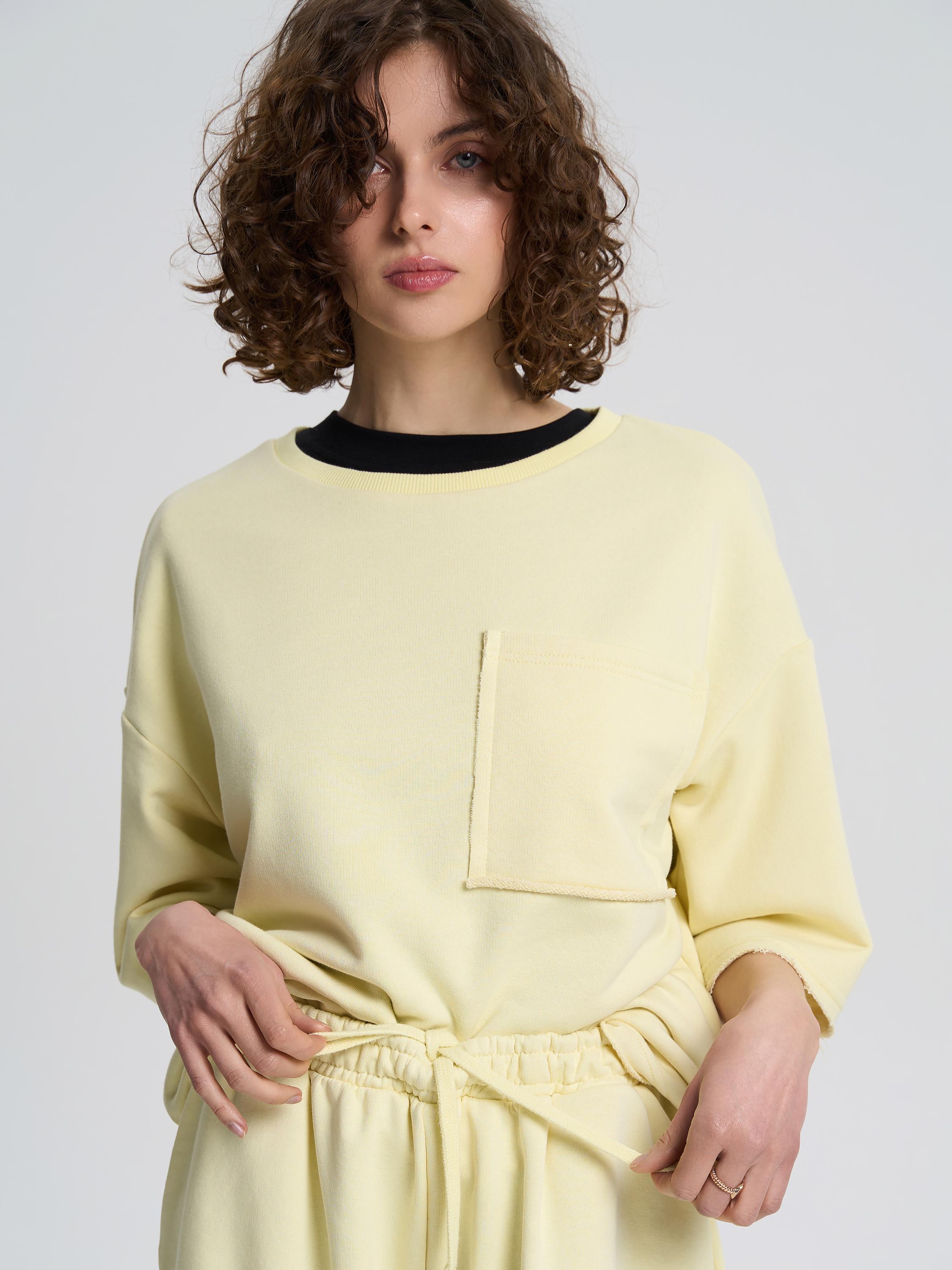 Футболка жіноча щільна з необробленим краєм ROZA 240607 2XL Ніжно-жовтий (4824005717796) - фото 4 Футболка жіноча щільна з необробленим краєм ROZA 240607 2XL Ніжно-жовтий (4824005717796) - фото 4