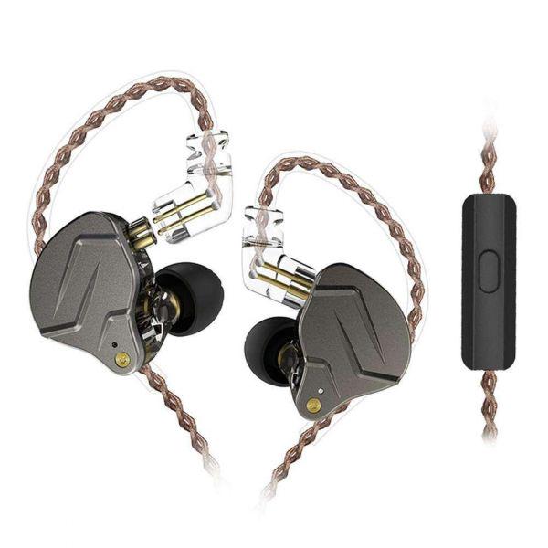 Наушники KZ ZSN Pro Mic Gray (1216520)