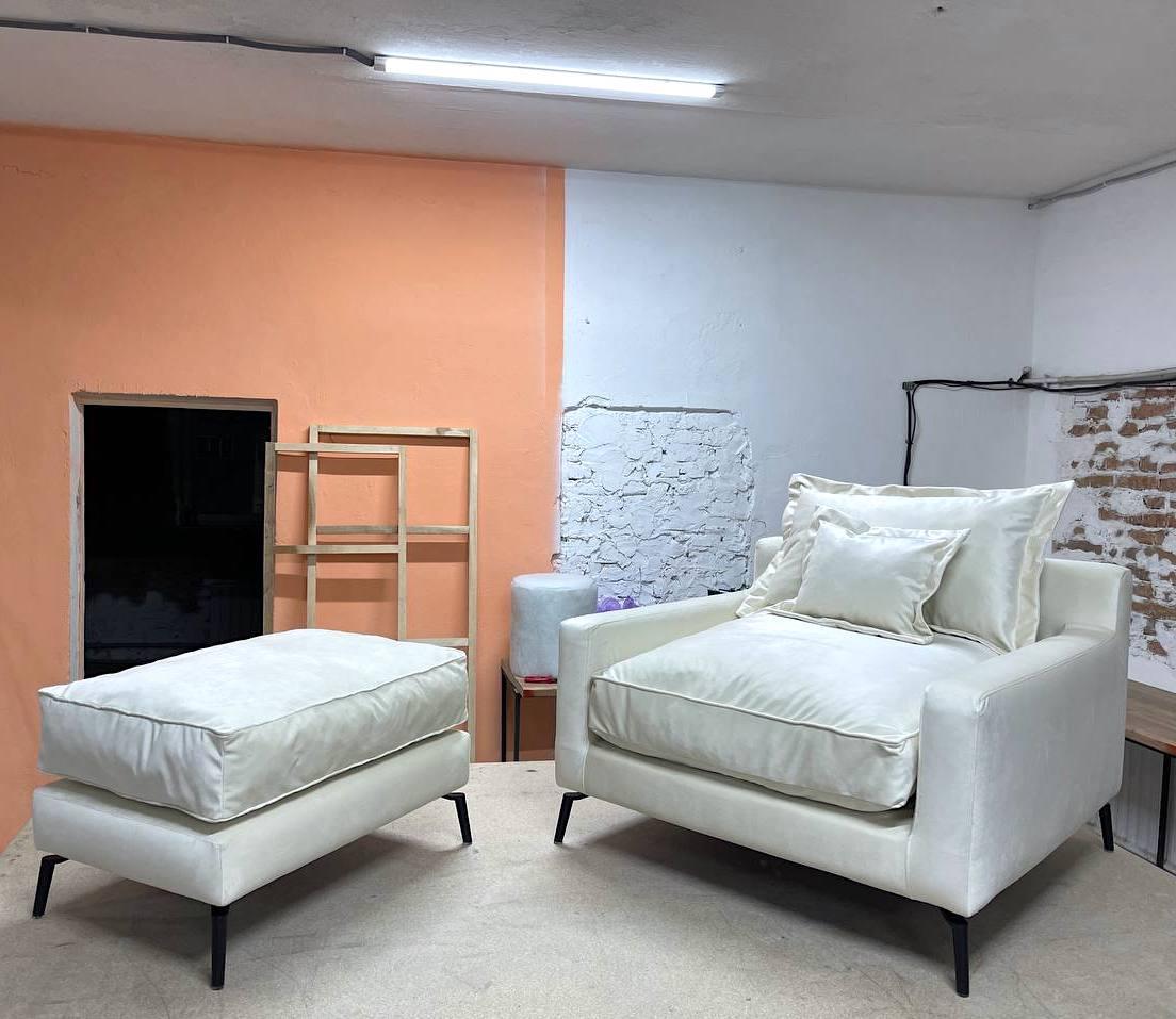 Мягкое кресло MeBelle KAMAL арт-деко/модерн велюр Молочный (A_009_w) - фото 10 Мягкое кресло MeBelle KAMAL арт-деко/модерн велюр Молочный (A_009_w) - фото 10