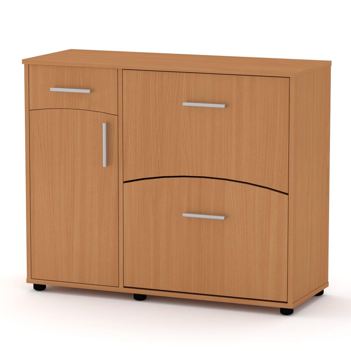 Тумба под обувь Компанит SC-5 99х38х82 см Бук (28443007) - фото 1 Тумба под обувь Компанит SC-5 99х38х82 см Бук (28443007) - фото 1