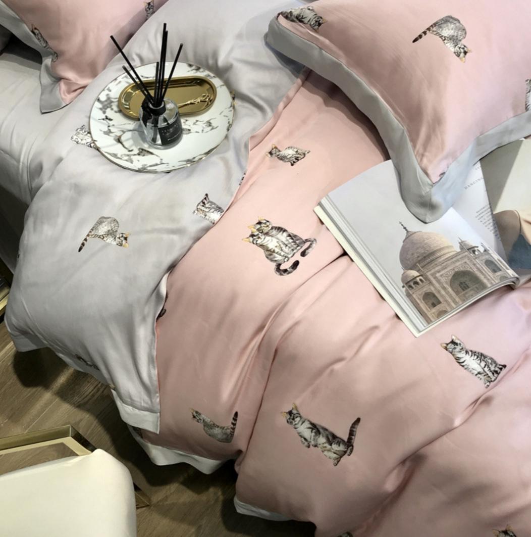 Комплект постільної білизни Tensel Charmeuse Home євро 200х230 см/50х70 см (0010) - фото 2 Комплект постільної білизни Tensel Charmeuse Home євро 200х230 см/50х70 см (0010) - фото 2