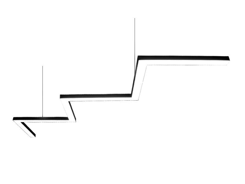 Подвесной светильник светодиодный LEDUA Левин 220V 201W 12600 Lm 6000К Черный (25344298)