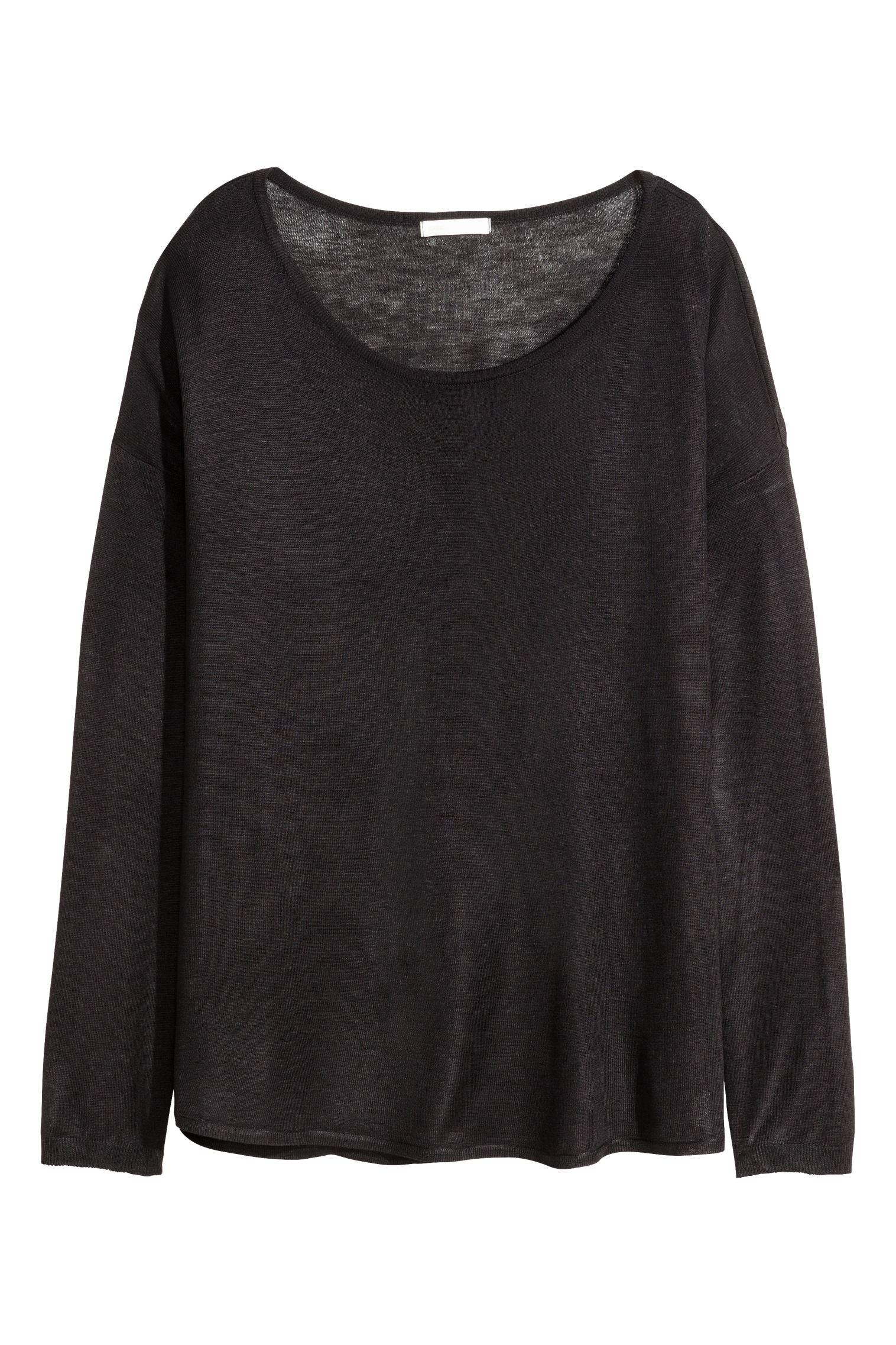 Джемпер H&M S Черный (3635054)