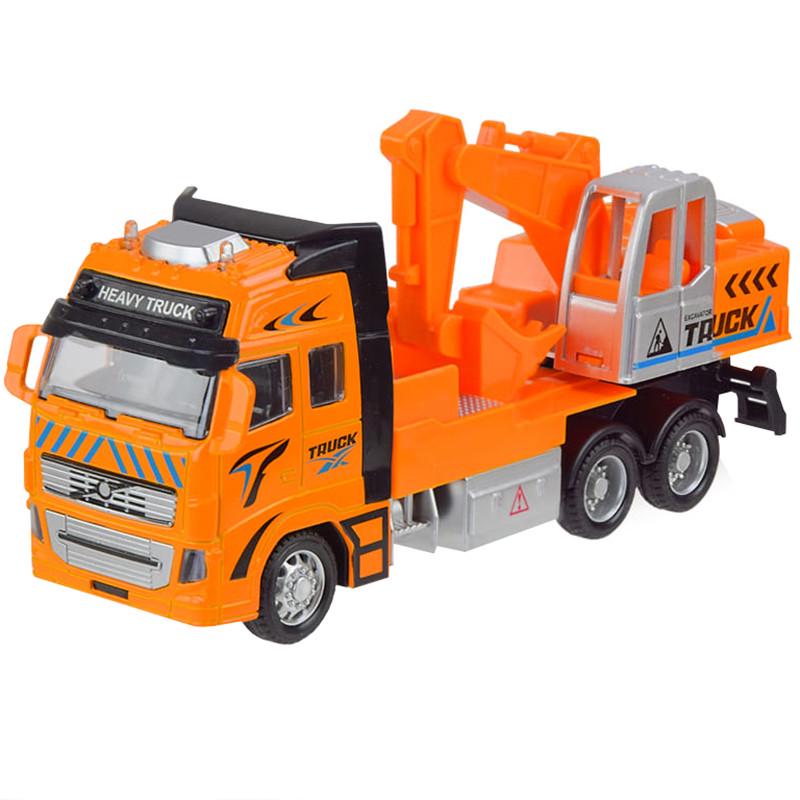 Игровая машинка АвтоПром Эскаватор Оранжевый (AP7512C)