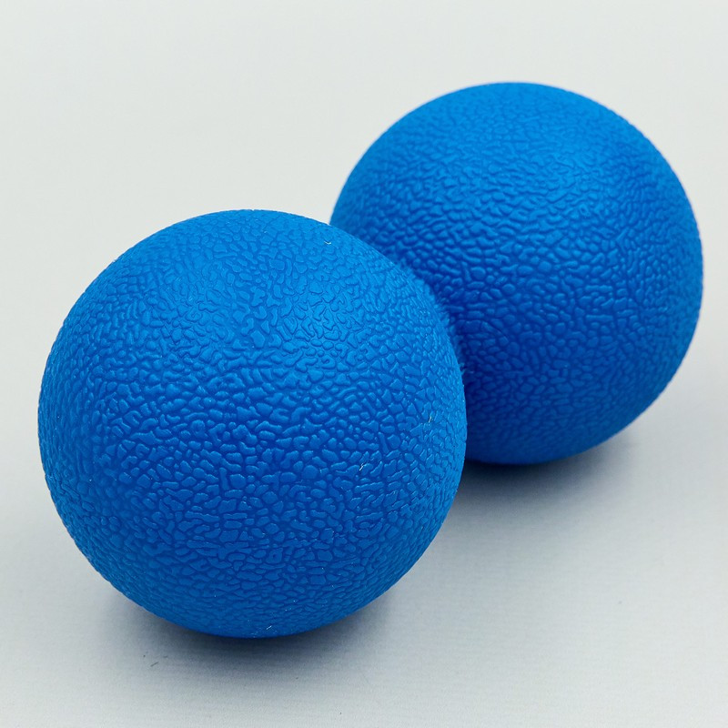 Массажер для спины Zelart DuoBall FI-8234 Синий