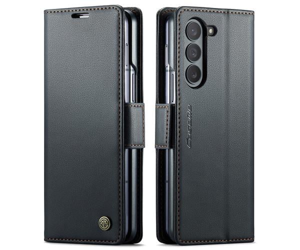 Чехол книжка CaseMe Leather Magnet Case для Samsung Galaxy Fold6 Черный Чехол книжка CaseMe Leather Magnet Case для Samsung Galaxy Fold6 Черный