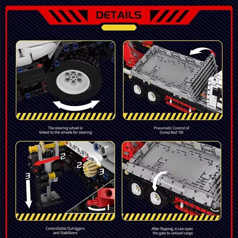 Конструктор дитячий Вантажівка з ігровим краном на дистанційному управлінні 2530 дет. - фото 6 Конструктор дитячий Вантажівка з ігровим краном на дистанційному управлінні 2530 дет. - фото 6