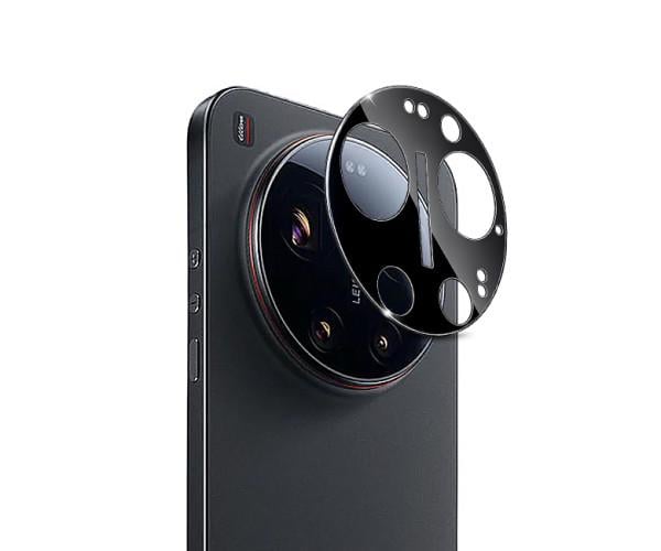 Защитное стекло 3D на камеру Tempered Glass для Xiaomi 17 Ultra Black