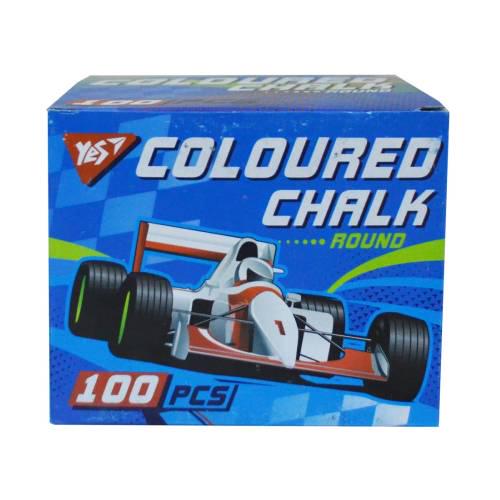 Крейда кругла YES 100 шт. Різнокольоровий (400338) Крейда кругла YES 100 шт. Різнокольоровий (400338)