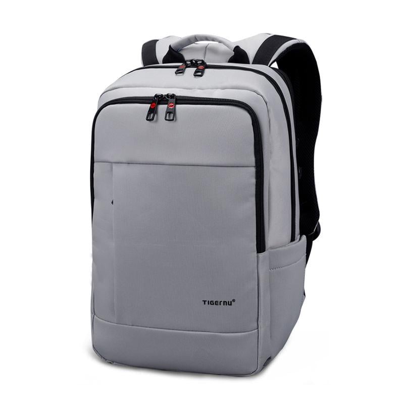 Городской офисный рюкзак Tigernu T-B3142 18 л для ноутбука 17'' Silver Grey (17050)