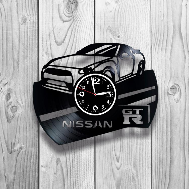 Годинник настінний Nissan GTR 0468 з вінилової платівки