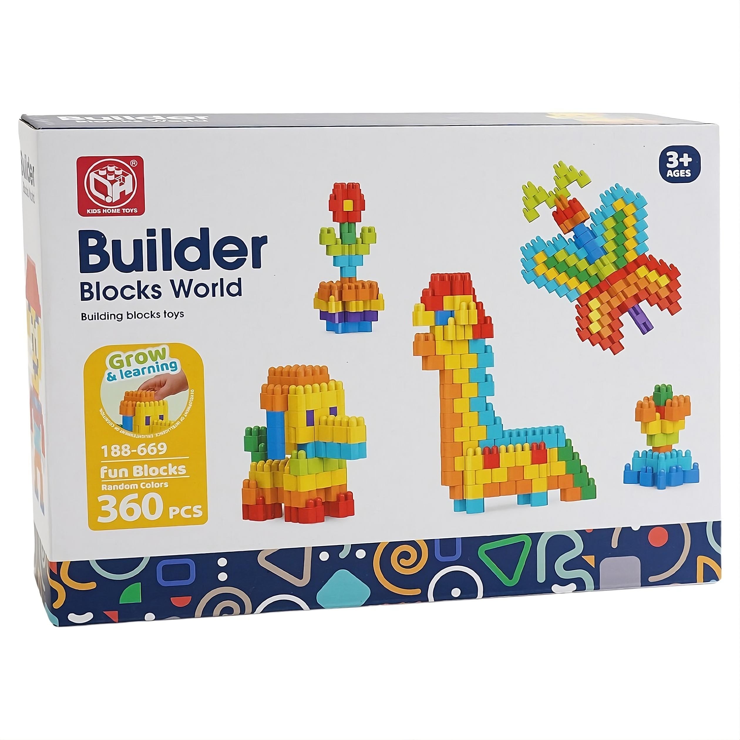 Конструктор 188-669 36 360 элементов пазовый тип крепления развивающий набор в коробке