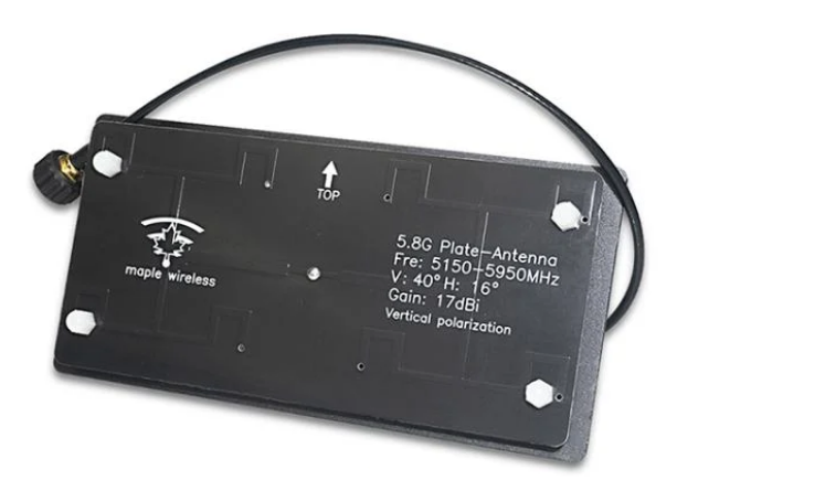 Антена панельна Maple Bottom RP-SMA Male 17 dBic лінійна для трекера 5,5 ГГц 1 шт. (52240)