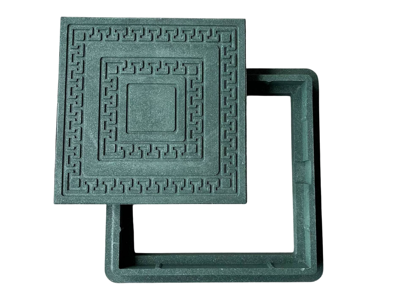 Люк ревизионный квадратный ВОЮС 400х400 мм А15 Зеленый - фото 3 Люк ревизионный квадратный ВОЮС 400х400 мм А15 Зеленый - фото 3