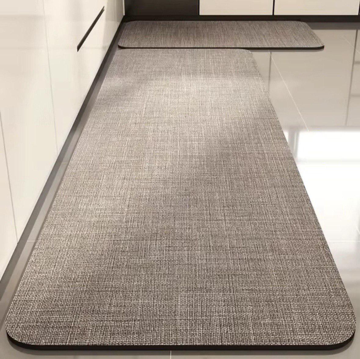 Набор ковриков для кухни/ванной Ethno BAWOWNA 2в1 диатомитовый 160х50/80х50см Коричневый (KD2kitchEthnoBAWOW160brown)