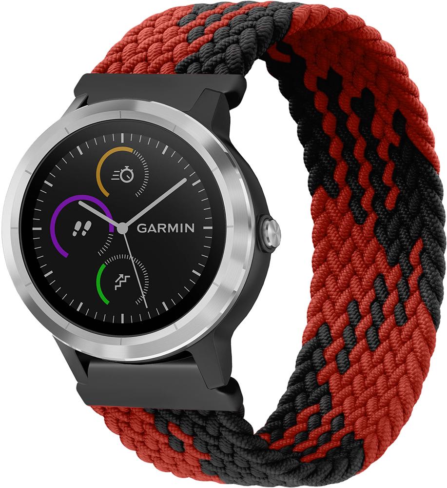Ремешок Solo Loop Multi для Garmin Vivoactive 3 (145 мм) Black/Red (26277-44)