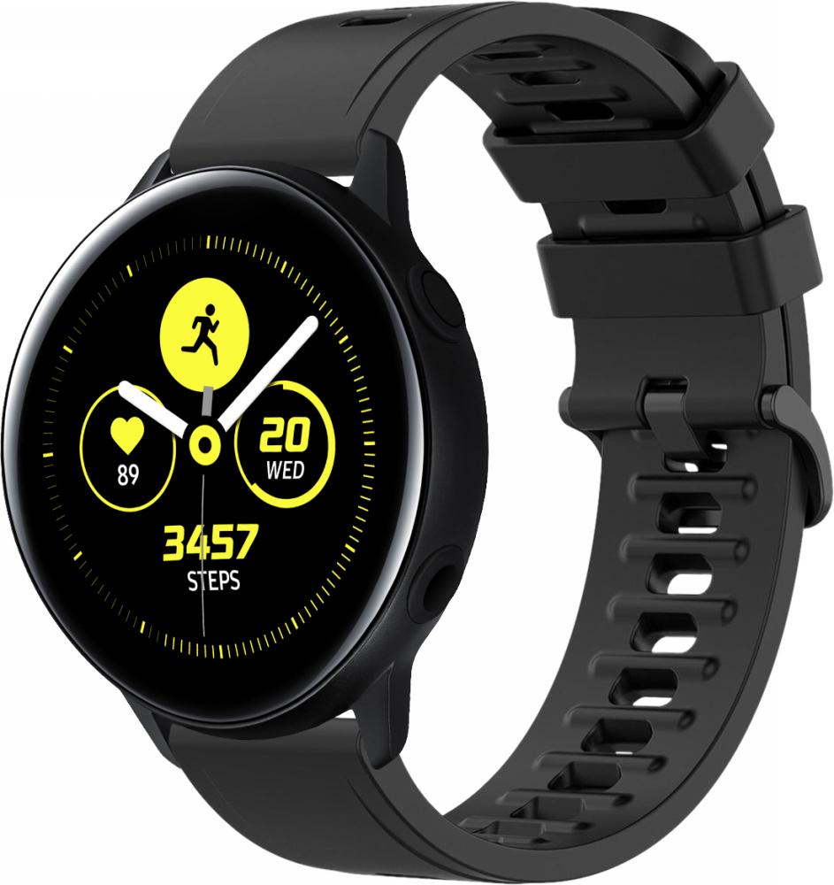 Ремінець Convex для Galaxy Watch Active 20 мм Black (18488) Ремінець Convex для Galaxy Watch Active 20 мм Black (18488)