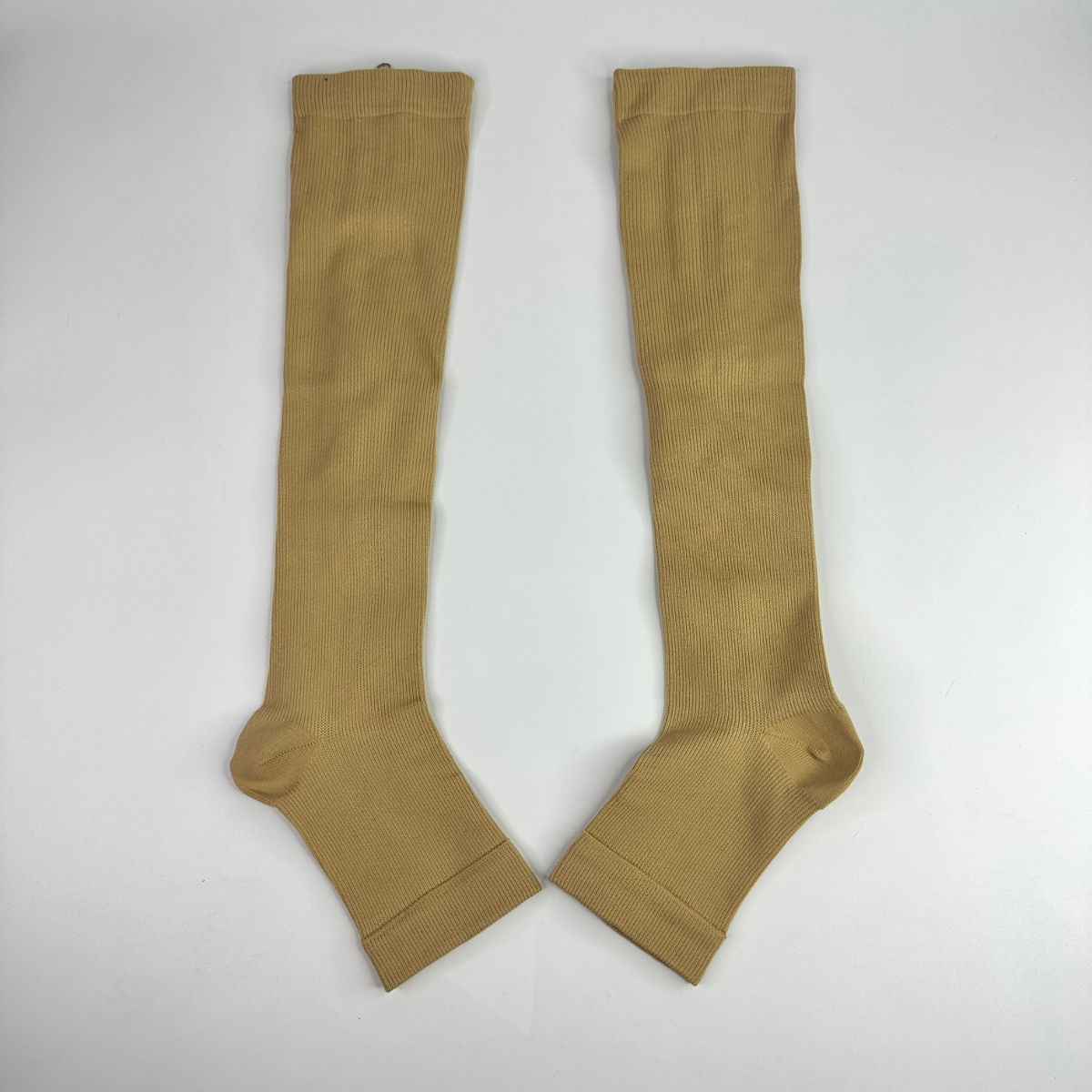 Гольфы компрессионные эластичные Zip Sox для профилактики варикоза с молнией S/M Бежевый (ZSG-150-S/M-Beige) - фото 5