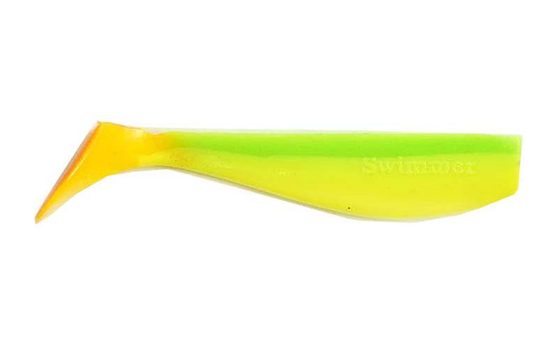 Силиконовый виброхвост Fox Swimmer №075 8 см Chartreuse/Yellow (11684934)