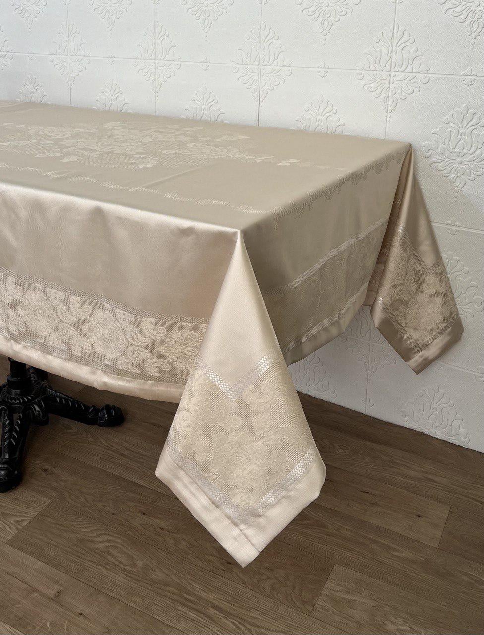 Скатертина тефлонова Masali PVS Jumbo 160x400 см Cappucino (CN28882)