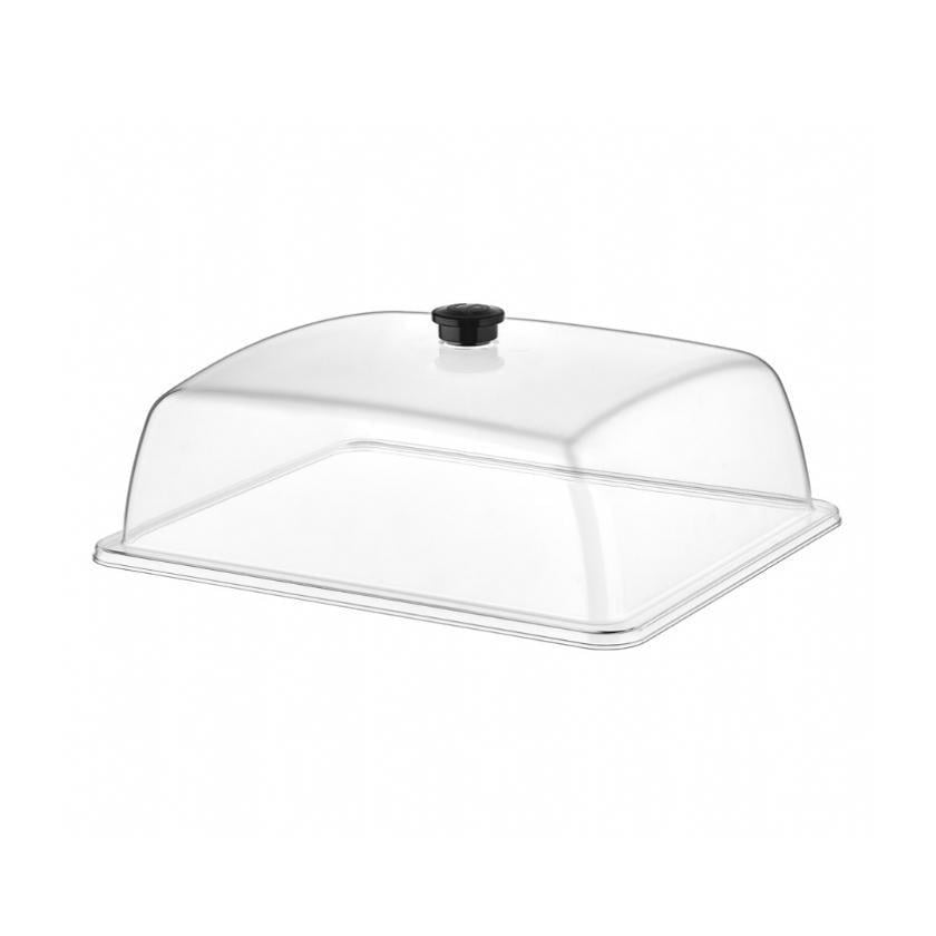 Крышка для подноса GastroPlast GN 1/2 совместима с GFT-0012BL поликарбонат прямоугольная 265х325 мм Прозрачный (GF-0012)