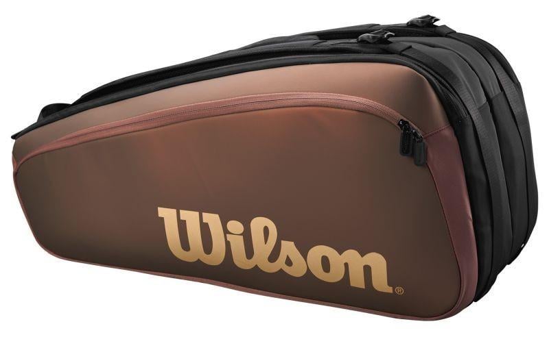 Теннисная сумка Wilson Super Tour Pro Staff V14 9 Pk RacketBag Коричневый/Черный (WR8024501001)