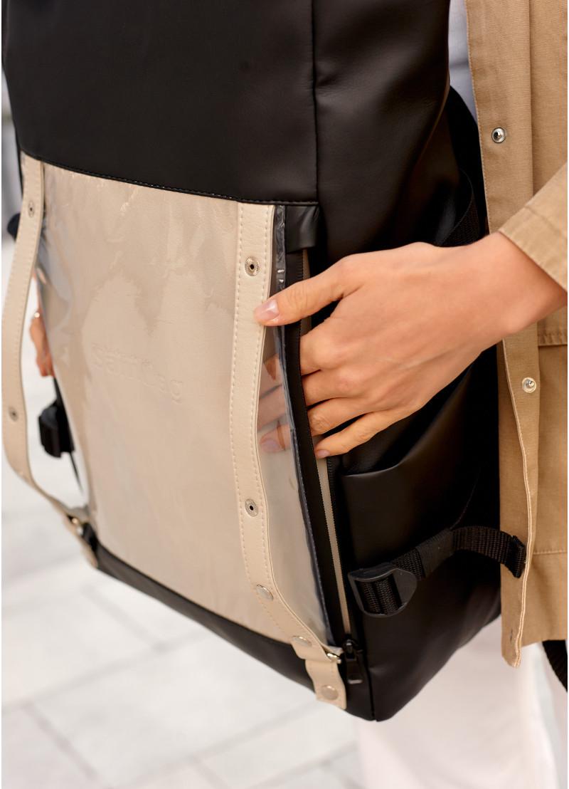 Рюкзак женский Sambag RollTop Hacking Черно-серый (24460130) - фото 6 Рюкзак женский Sambag RollTop Hacking Черно-серый (24460130) - фото 6