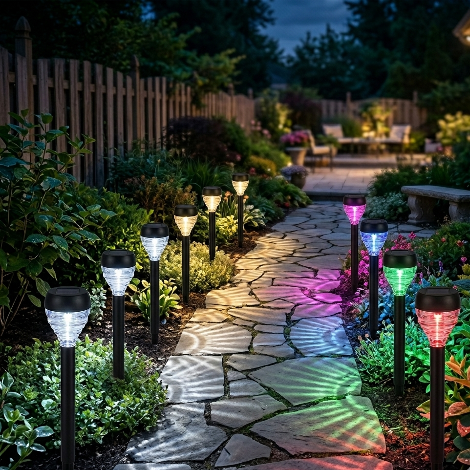 Уличный светильник грунтовый 1 LED с солнечной панелью 10 штук (HP-L-14)