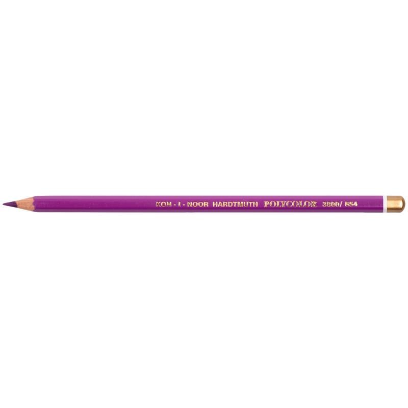Карандаши художественные POLYCOLOR 12 шт. 3800/654 Dark reddish violet (8593539339434)