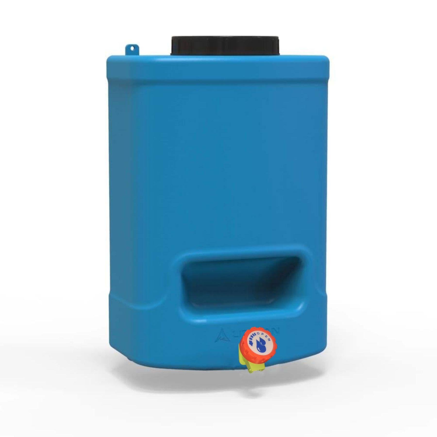 Рукомийник Литолан 20 л з вентильним краном та мильницею Синій