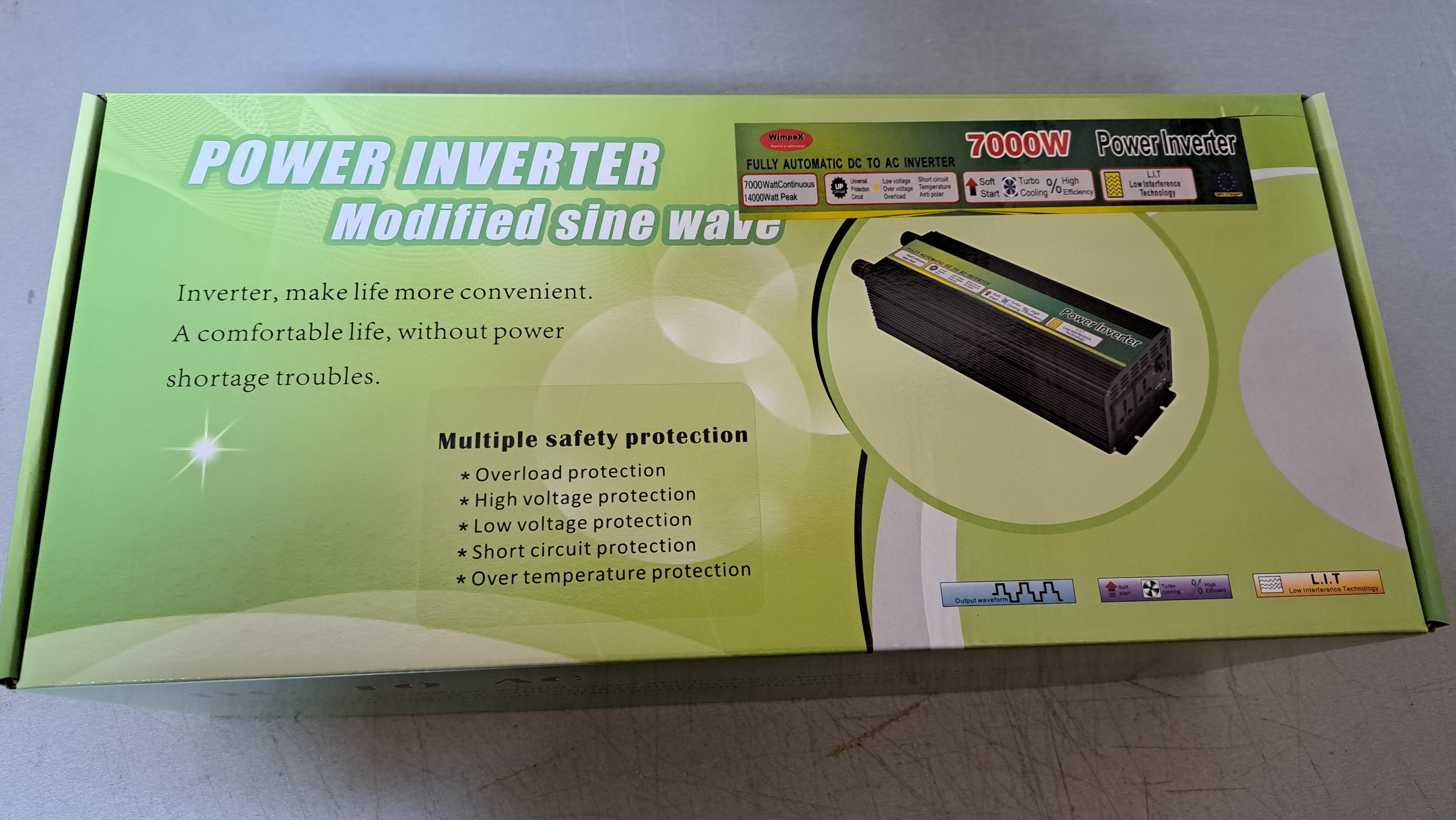 Преобразователь напряжения WIMPEX 12-220V 7000W с плавным пуском - фото 8 Преобразователь напряжения WIMPEX 12-220V 7000W с плавным пуском - фото 8