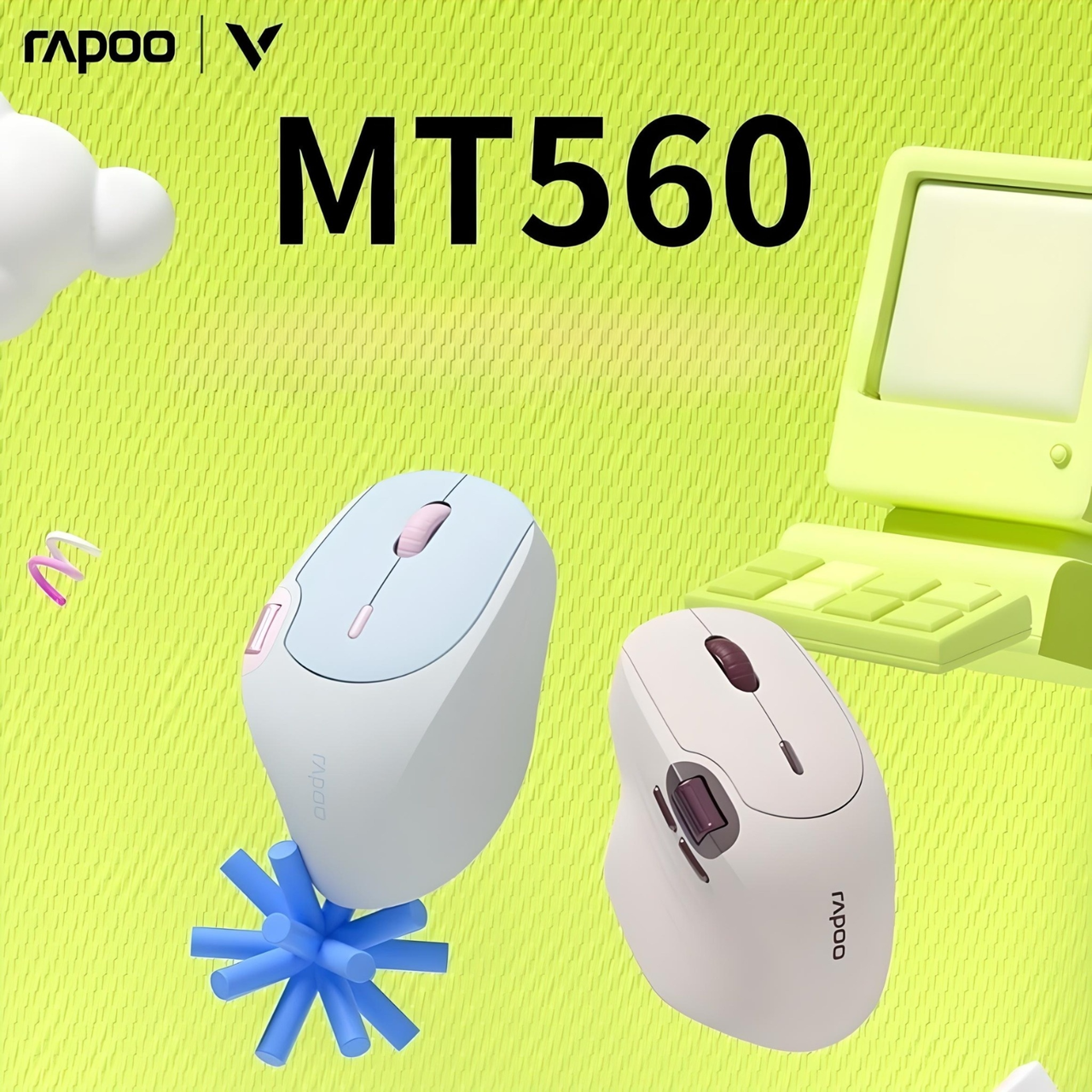 Мышь RAPOO MT560 с комбинированным подключением/боковым колесиком 4000 DPI Cerulean (2584010646) - фото 3 Мышь RAPOO MT560 с комбинированным подключением/боковым колесиком 4000 DPI Cerulean (2584010646) - фото 3