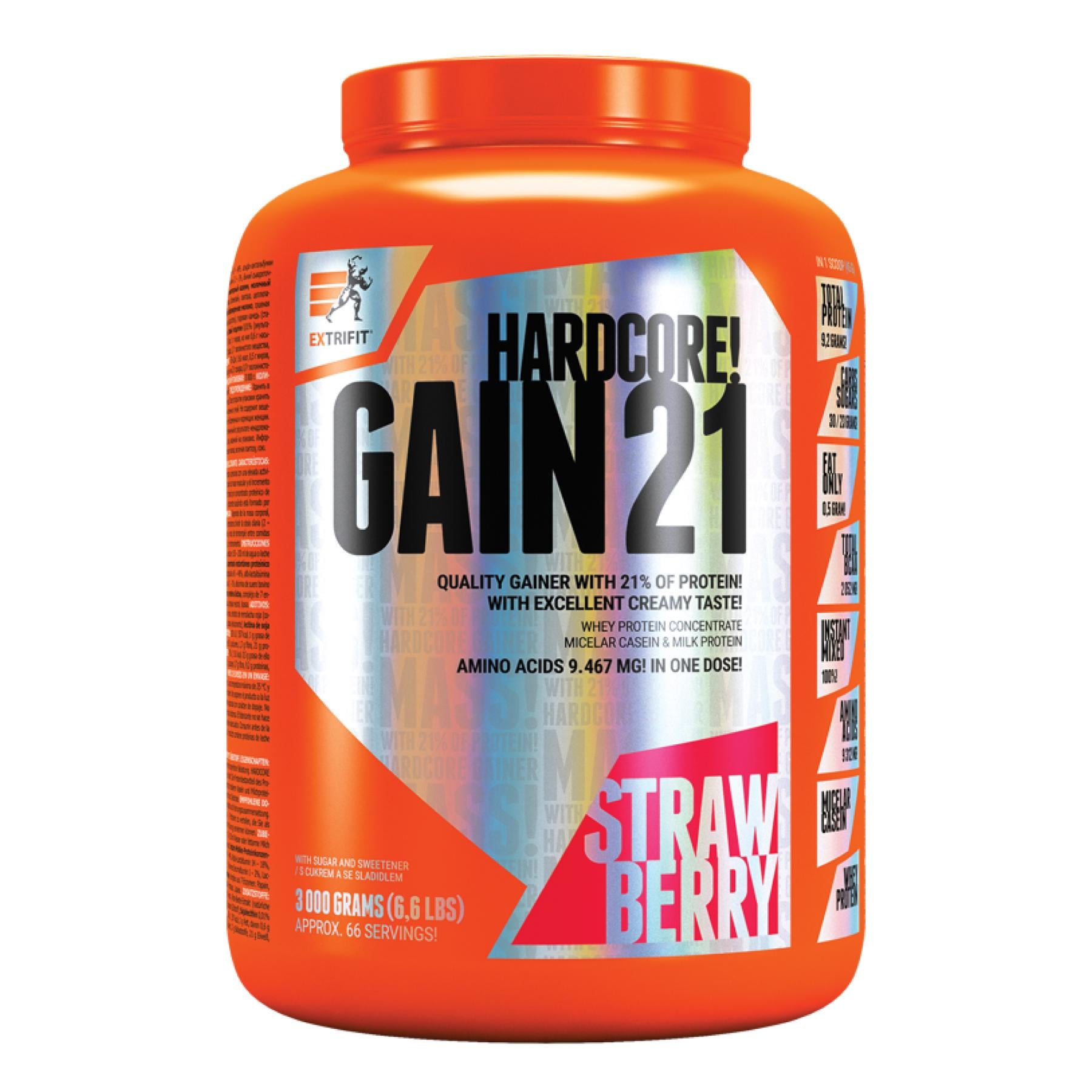 Гейнер Hardcore Gain21 3000 г Strawberry (100-91-7261855-20)