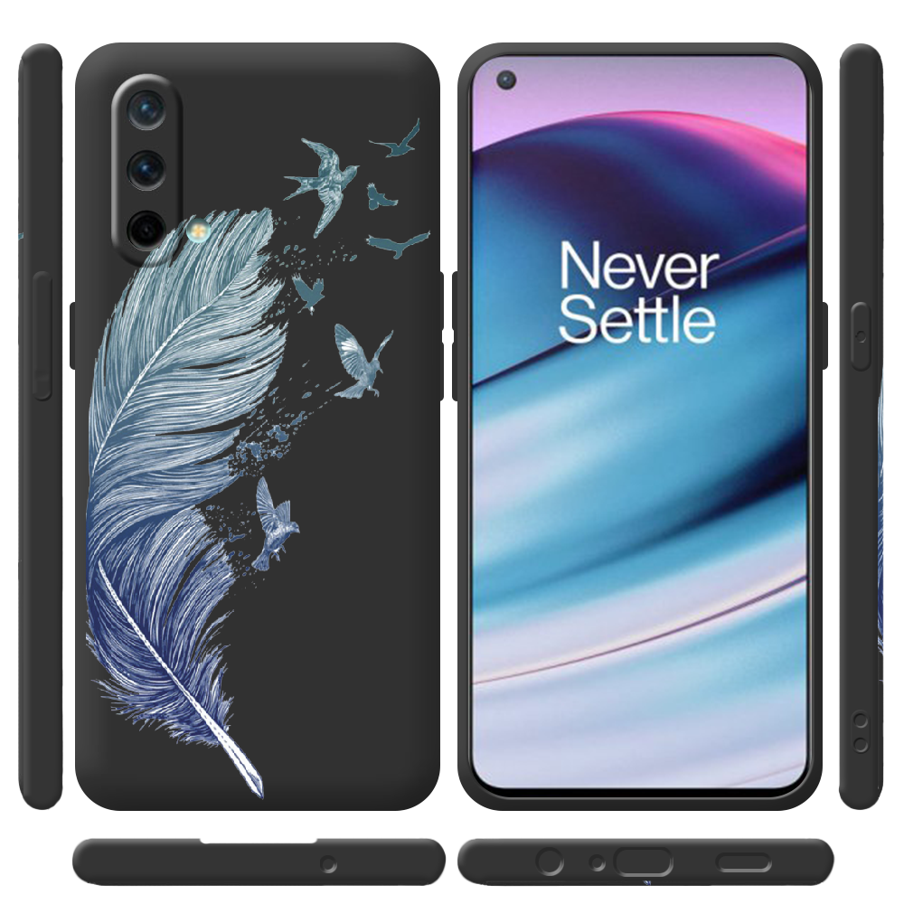 Чехол BoxFace OnePlus Nord CE 5G Feather Черный силикон (44513-cc38-44510) - фото 2