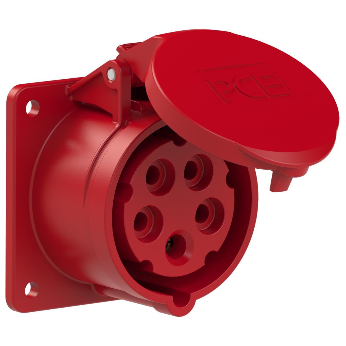 Силова розетка вбудована PCE 3P+N+E IP44 16A 400V (315-6f7)