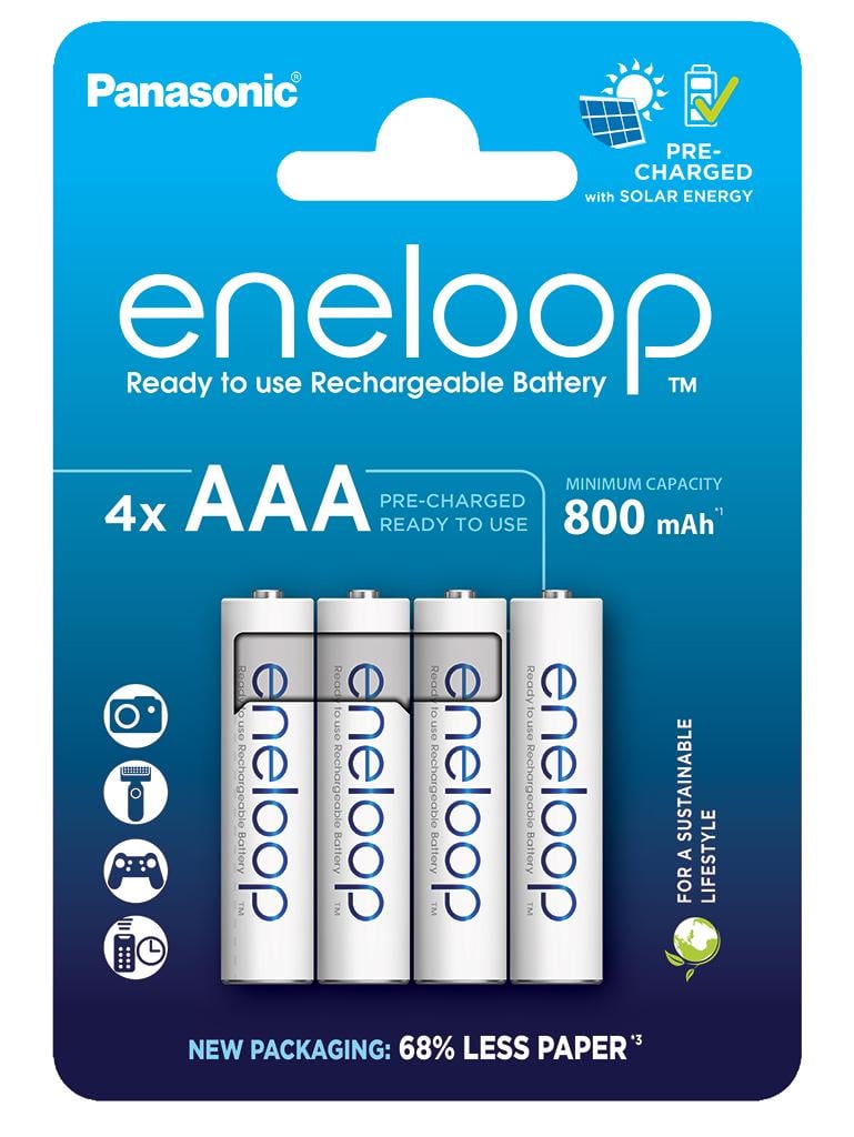 Аккумулятор Panasonic Eneloop BK-4MCDE/4CP AAA/HR03 800 mAh LSD Ni-MH Eco Blister 4 шт.