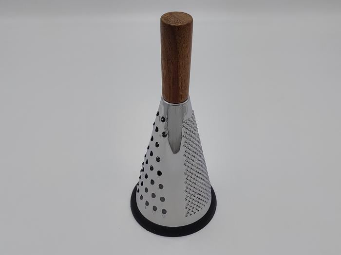 Терка кухонная трехсторонняя Конус для овощей нержавеющая сталь 26 см (20254) - фото 2 Терка кухонная трехсторонняя Конус для овощей нержавеющая сталь 26 см (20254) - фото 2