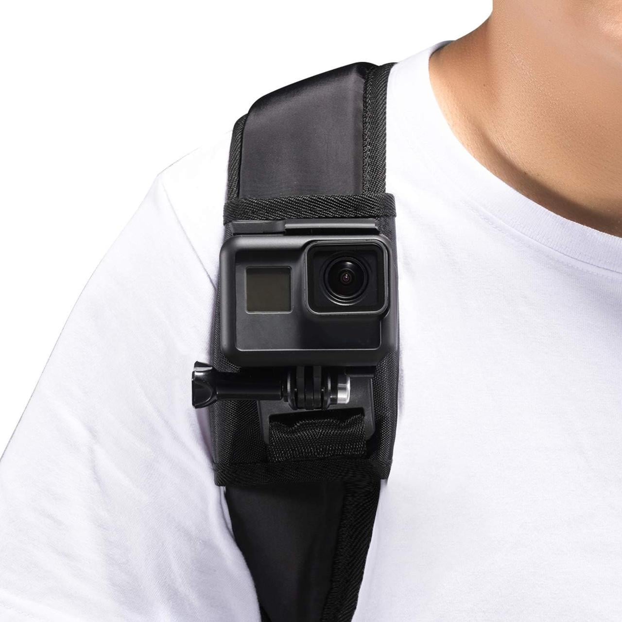 Крепление на лямку рюкзака поворотное 360° для экшн камер Xiaomi SJCam GoPRO DJI