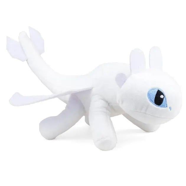 М'яка іграшка Фурія SUN Як приручити дракона із кріпленням на двосторонньому скотчі із плюшу 20 см Білий (30654865) - фото 2